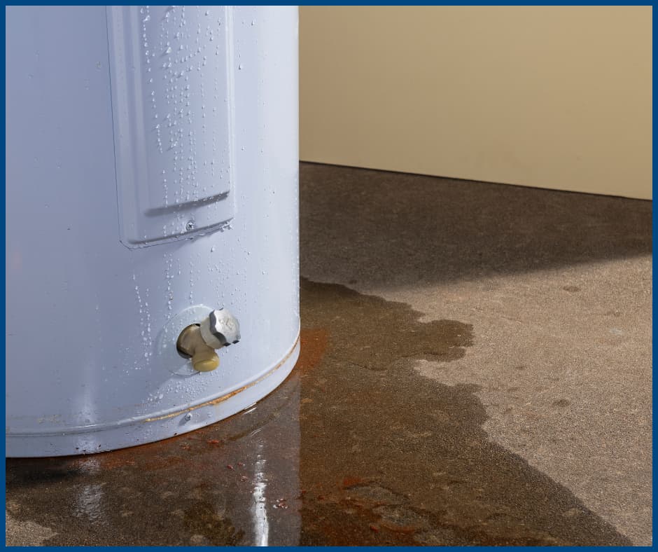 signs your water heater needs repair- water leaks